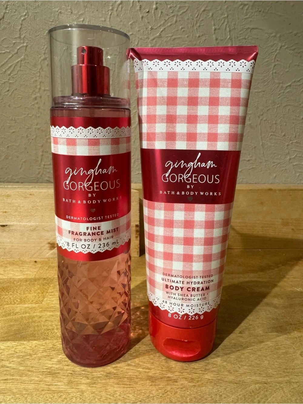 NWT Gingham Gorgeous Body Mist & Hydration Cream Bundle